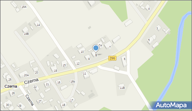 Czerna, Czerna, 8, mapa Czerna