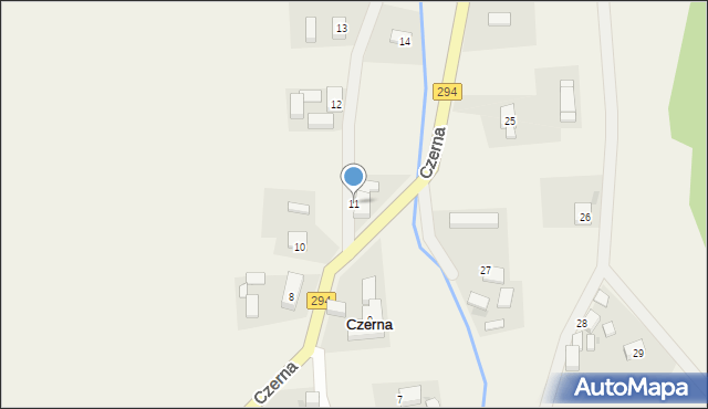 Czerna, Czerna, 11, mapa Czerna