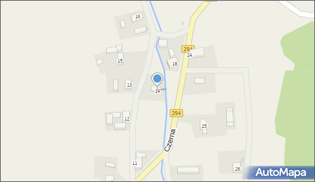 Czerna, Czerna, 14, mapa Czerna