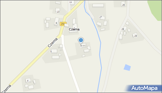 Czerna, Czerna, 7, mapa Czerna