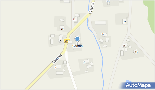 Czerna, Czerna, 9, mapa Czerna