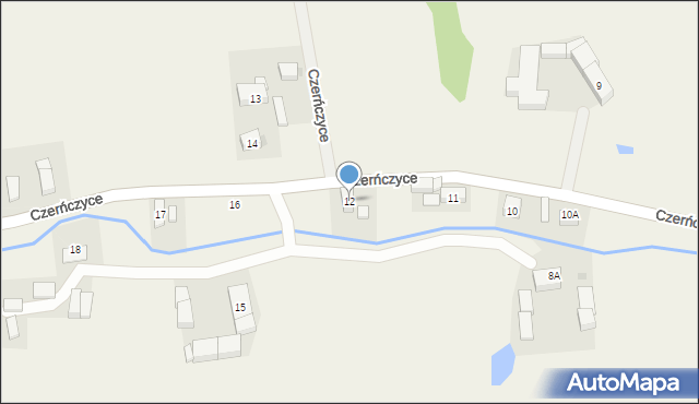Czerńczyce, Czerńczyce, 12, mapa Czerńczyce