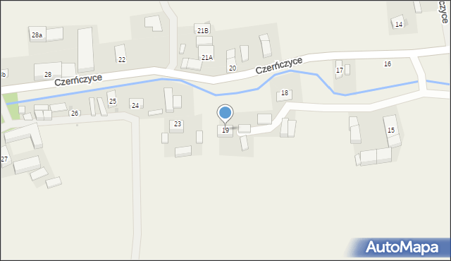 Czerńczyce, Czerńczyce, 19, mapa Czerńczyce