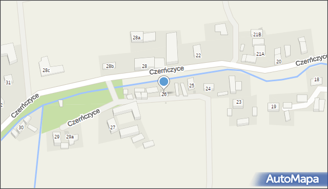 Czerńczyce, Czerńczyce, 26, mapa Czerńczyce