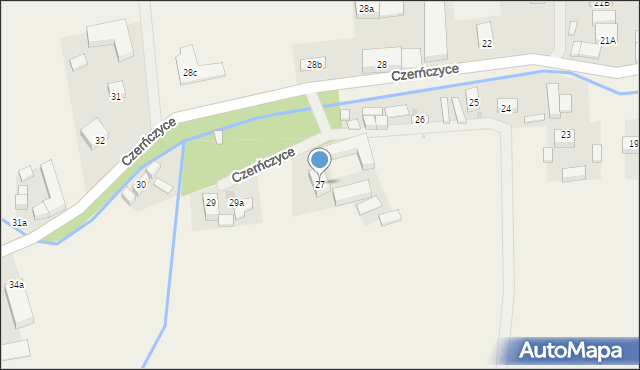 Czerńczyce, Czerńczyce, 27, mapa Czerńczyce