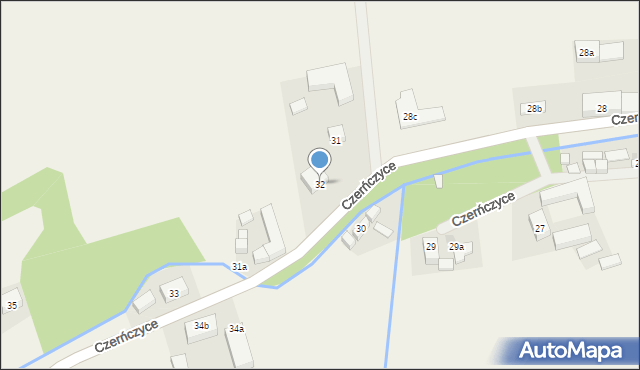 Czerńczyce, Czerńczyce, 32, mapa Czerńczyce