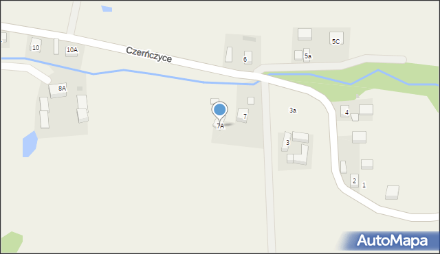 Czerńczyce, Czerńczyce, 7A, mapa Czerńczyce