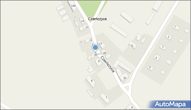 Czerńczyce, Czerńczyce, 10, mapa Czerńczyce