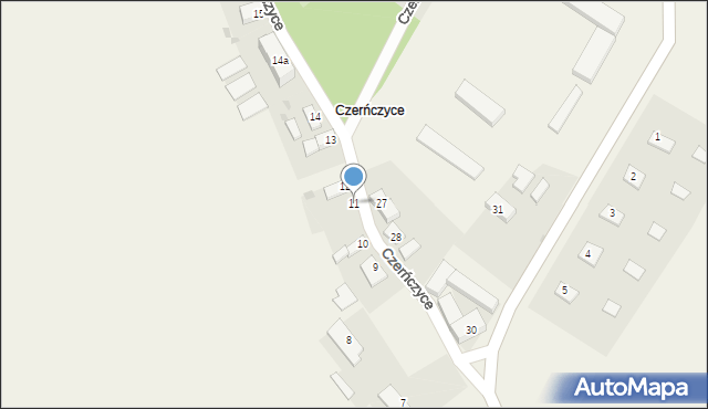 Czerńczyce, Czerńczyce, 11, mapa Czerńczyce