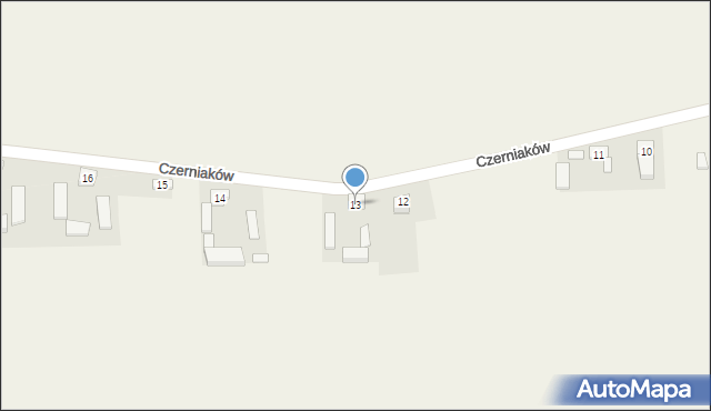 Czerniaków, Czerniaków, 13, mapa Czerniaków