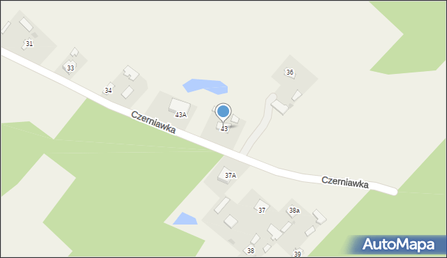 Czerniawka, Czerniawka, 43, mapa Czerniawka