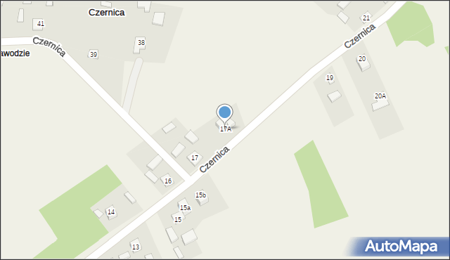 Czernica, Czernica, 17A, mapa Czernica