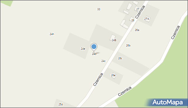 Czernica, Czernica, 24d, mapa Czernica