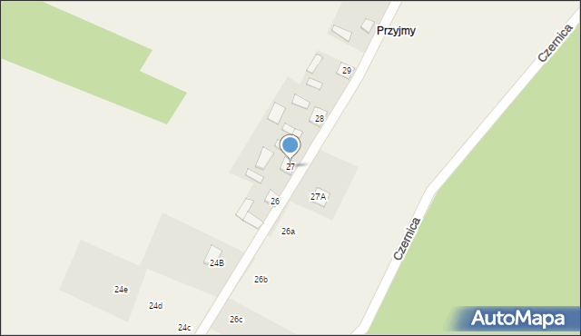 Czernica, Czernica, 27, mapa Czernica
