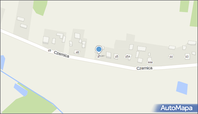 Czernica, Czernica, 47, mapa Czernica