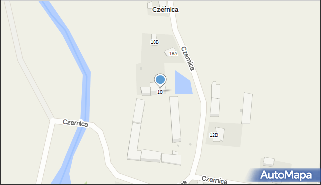 Czernica, Czernica, 18, mapa Czernica