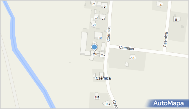 Czernica, Czernica, 20b, mapa Czernica