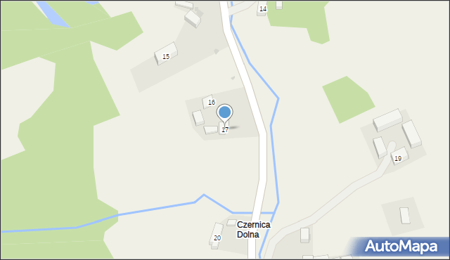 Czernica, Czernica, 17, mapa Czernica