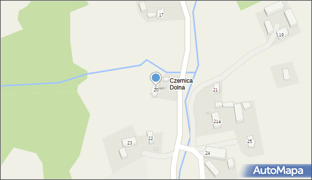 Czernica, Czernica, 20, mapa Czernica