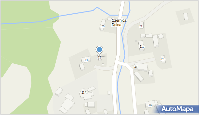 Czernica, Czernica, 22, mapa Czernica