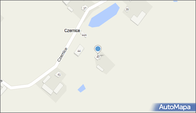 Czernice, Czernice, 40, mapa Czernice