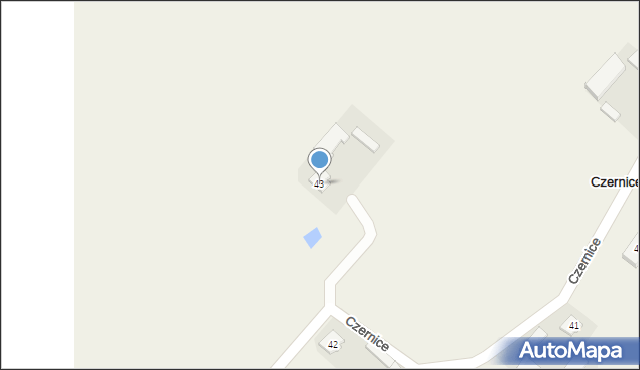 Czernice, Czernice, 43, mapa Czernice