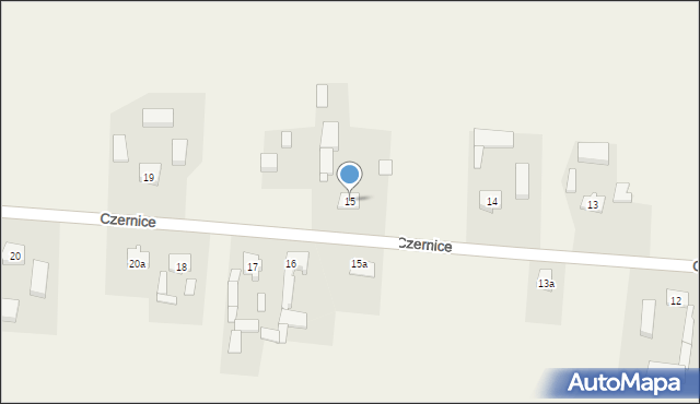 Czernice, Czernice, 15, mapa Czernice