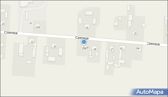 Czernice, Czernice, 20a, mapa Czernice