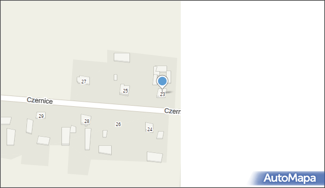 Czernice, Czernice, 23, mapa Czernice