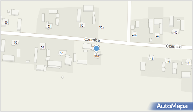 Czernice, Czernice, 51a, mapa Czernice