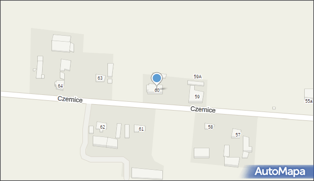 Czernice, Czernice, 60, mapa Czernice