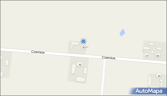 Czernice, Czernice, 70, mapa Czernice