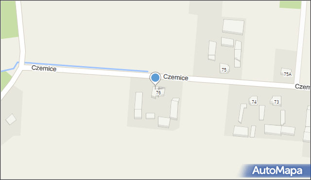 Czernice, Czernice, 76A, mapa Czernice