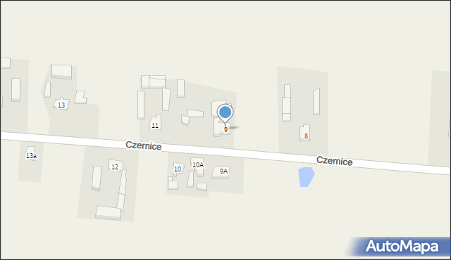 Czernice, Czernice, 9, mapa Czernice