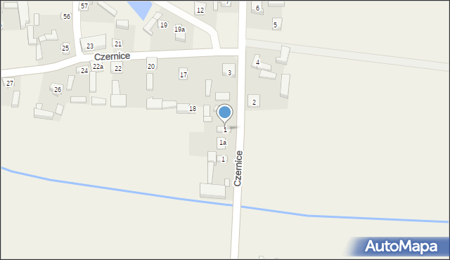 Czernice, Czernice, 1, mapa Czernice