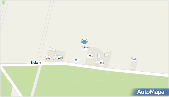 Czernice, Czernice, 102, mapa Czernice