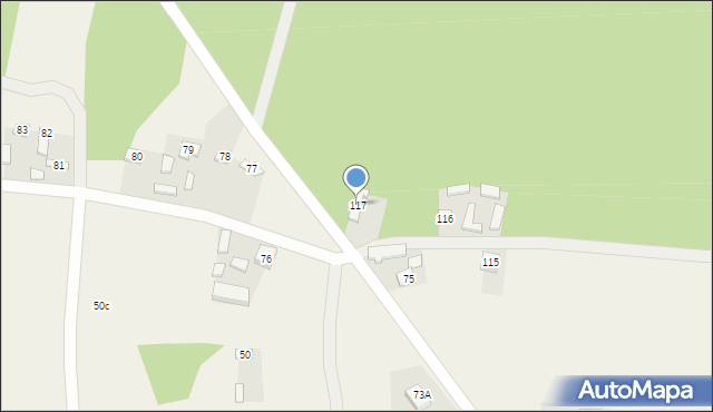 Czernice, Czernice, 117, mapa Czernice