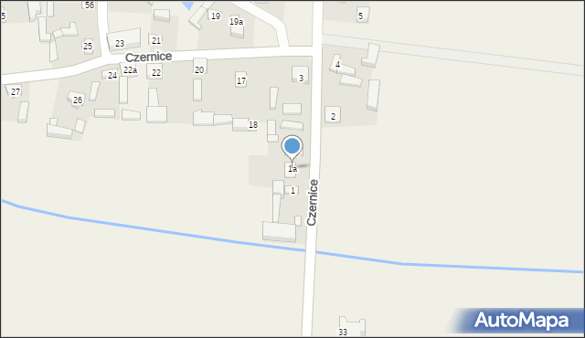 Czernice, Czernice, 1a, mapa Czernice
