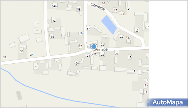 Czernice, Czernice, 22a, mapa Czernice