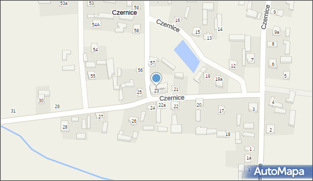 Czernice, Czernice, 23, mapa Czernice