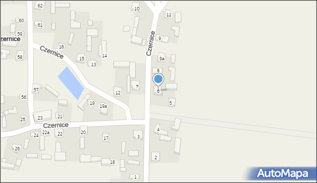 Czernice, Czernice, 6, mapa Czernice