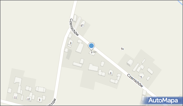 Czernichów, Czernichów, 7, mapa Czernichów