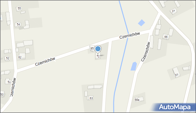 Czernichów, Czernichów, 71, mapa Czernichów