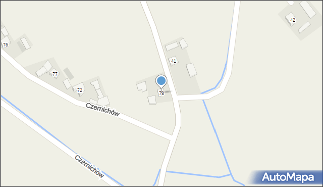 Czernichów, Czernichów, 78, mapa Czernichów