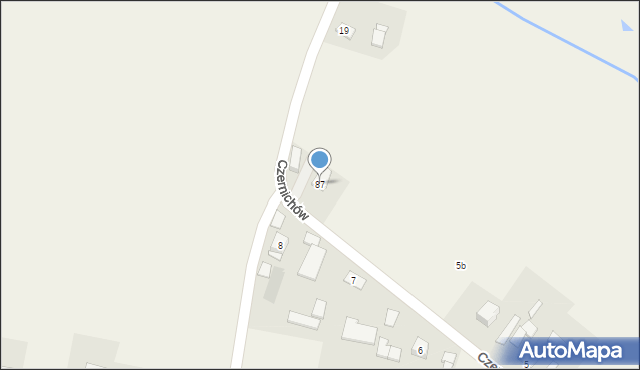 Czernichów, Czernichów, 87, mapa Czernichów