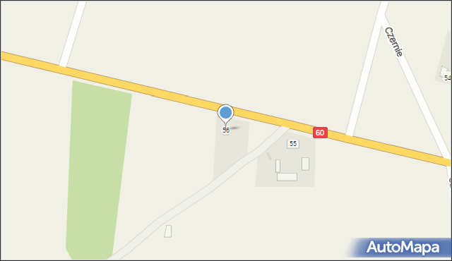 Czernie, Czernie, 56, mapa Czernie