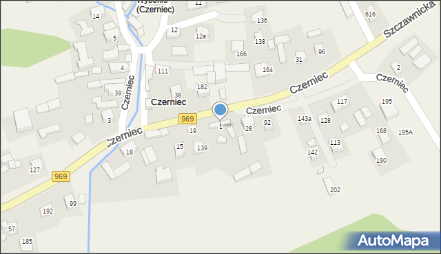 Czerniec, Czerniec, 1, mapa Czerniec