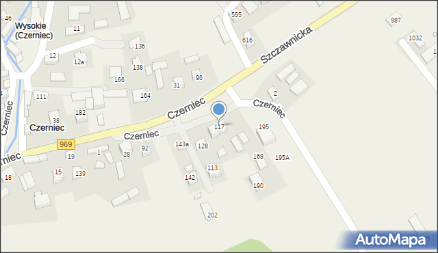 Czerniec, Czerniec, 117, mapa Czerniec