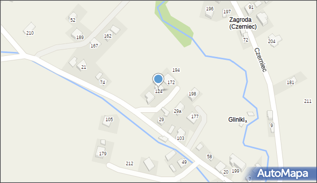 Czerniec, Czerniec, 124, mapa Czerniec