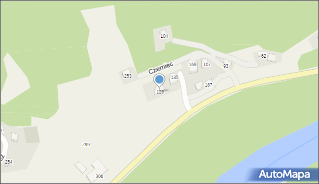 Czerniec, Czerniec, 126, mapa Czerniec